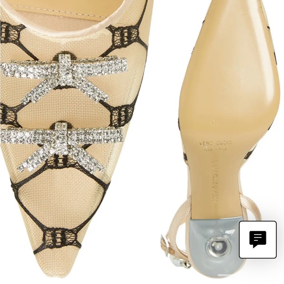 NWT SOLD OUT MACH & MACH Matilda Ankle Strap Pointed Toe Pump 38.5 - Picture 5 of 15